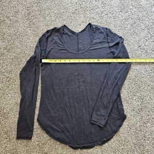 Lululemon Dark Gray Long Sleeve Top